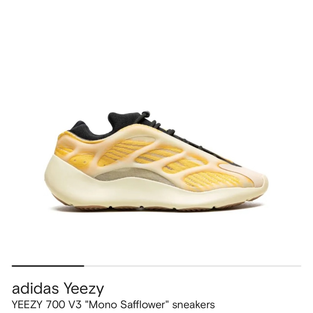 Yeezy 700 V3 Yellow and Black Sneakers